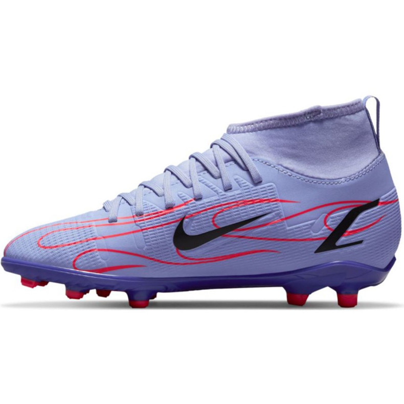 Chuteiras Nike Mercurial Superfly 8 Club Km Jr DB0925 506 rosa roxo tolet