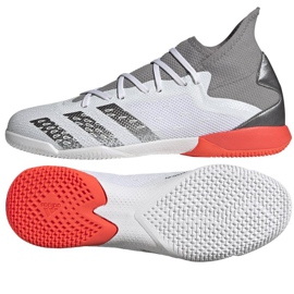 Chuteiras Adidas Predator Freak.3 In M FY6283 cinza, branco cinza