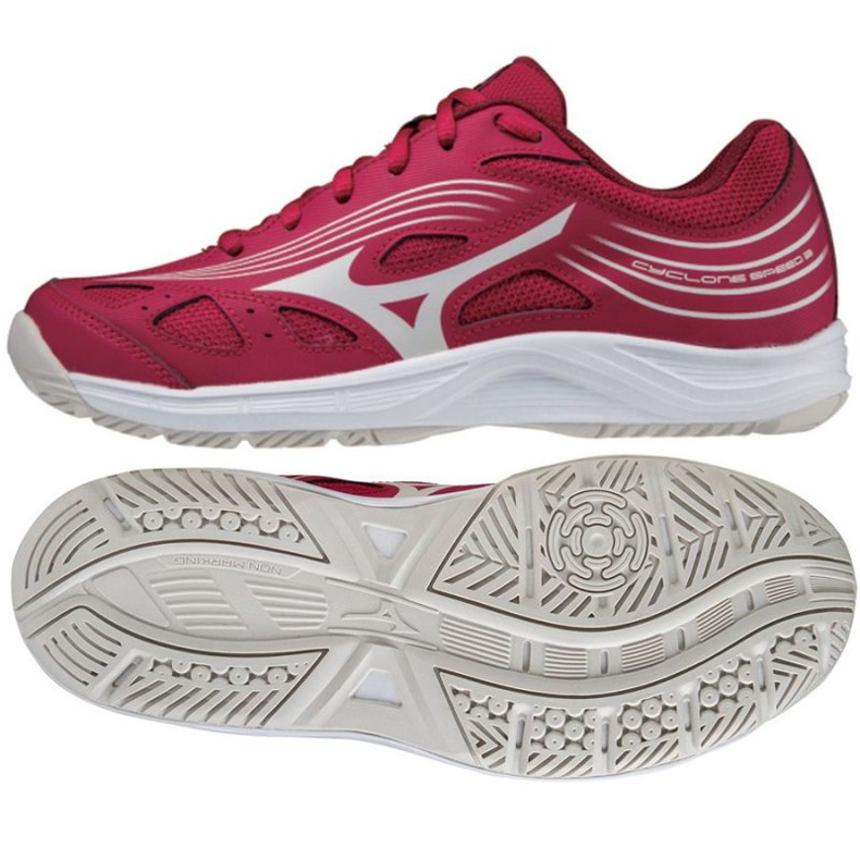 Tênis de voleibol Mizuno Cyclone Speed 3 V1GC218064 vermelho clarete Tênis de voleibol Mizuno Cyclone Speed 3 V1GC218064 vermelho clarete