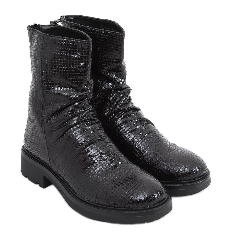Botas femininas Gunn Black preto