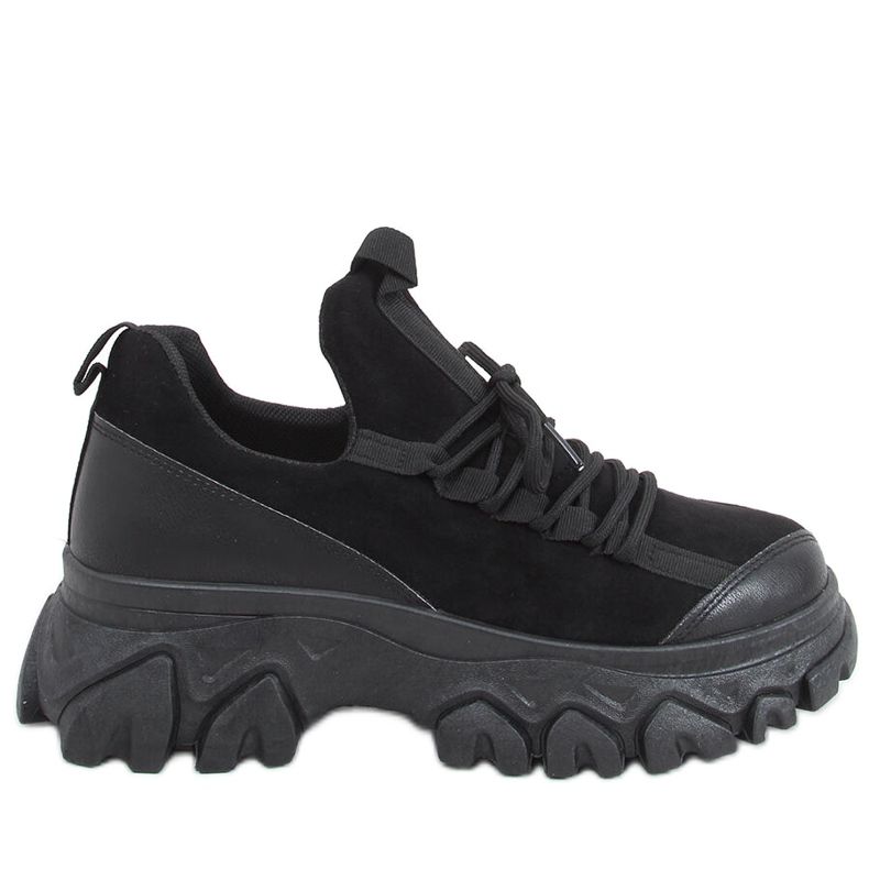 Sapatos esportivos de sola alta Huggy Black preto