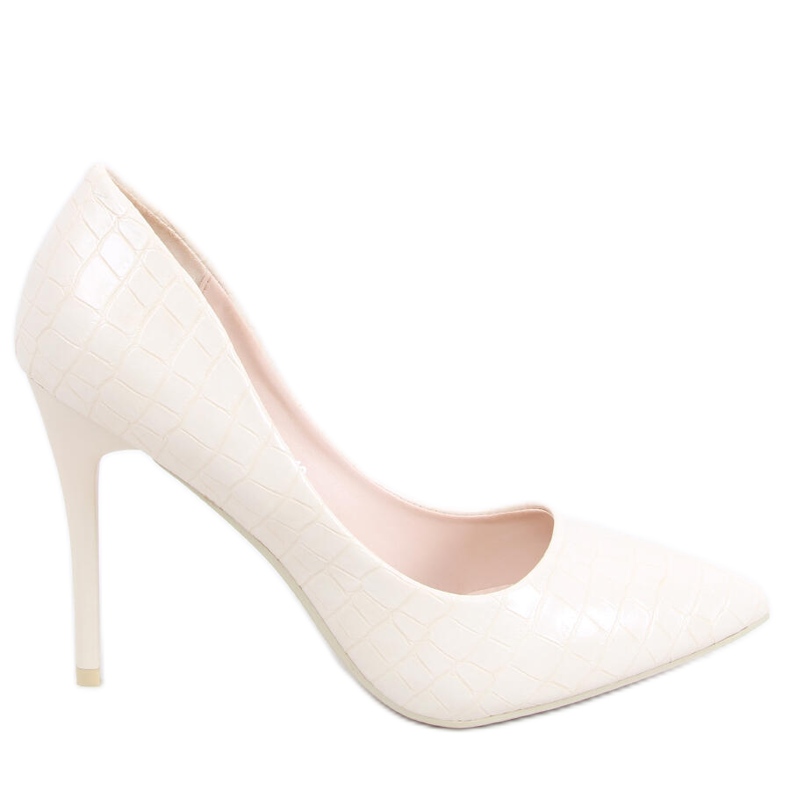 Sapatos femininos de pele de cobra Hanne Beige bege