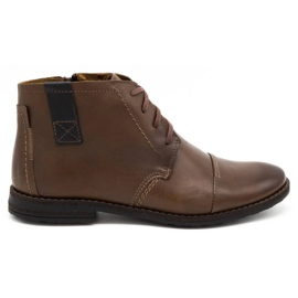 Olivier Botas de inverno masculinas, botas marrons de 315 MP castanho