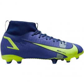 Chuteiras Nike Mercurial Superfly 8 Academy FG / MG Jr CV1127 474 real, verde azul