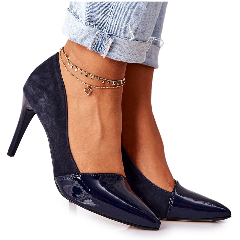Couro Monnari 0170-013 Navy Heels azul marinho