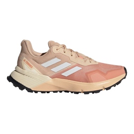 Tênis de corrida Adidas Terrex Soulstride W FY9257 bege multicolorido rosa