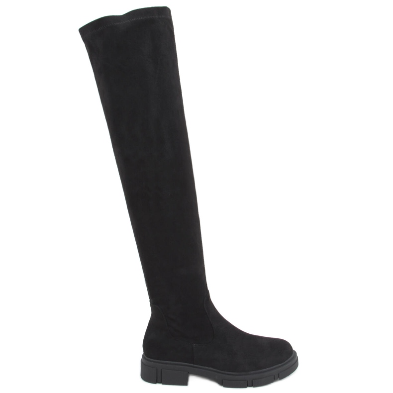 Botas femininas Sabine Black de cano alto preto