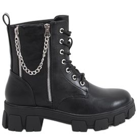 Botas com corrente Eline Black preto