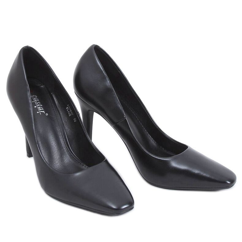 Sapatos de salto alto femininos Karen Black preto