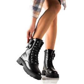 Groto Gogo Trappers elegantes com um bolso preto