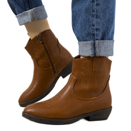 Botas de cowboy marrom Belda castanho