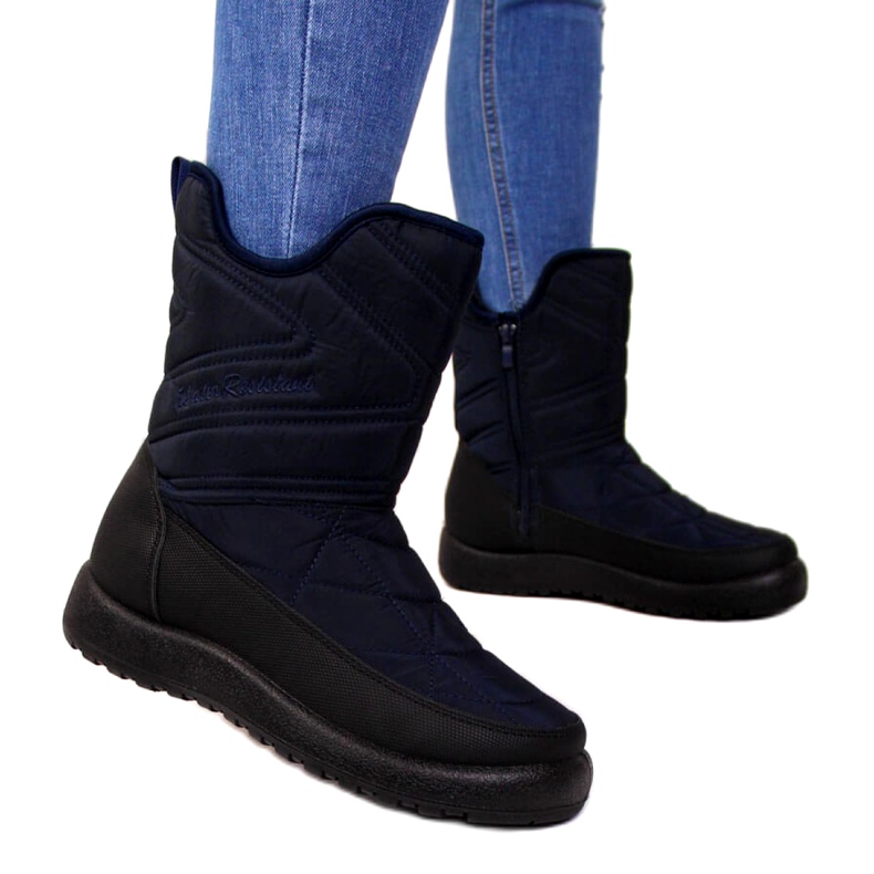 Botas de neve impermeáveis ​​Notícias W EVE309C azul marinho