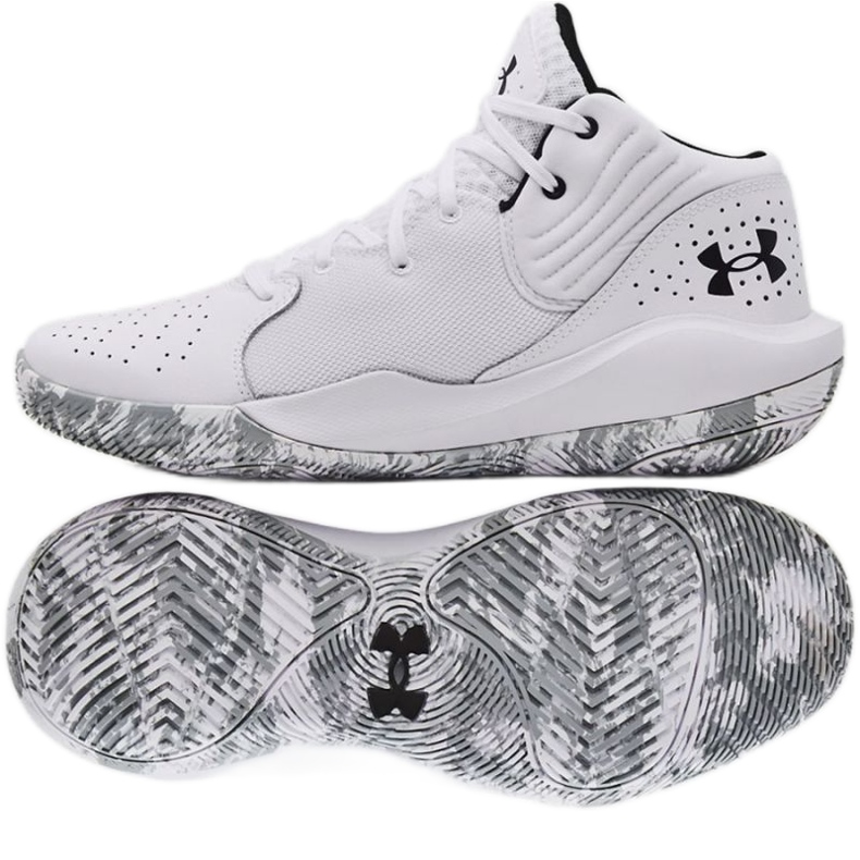 Tênis de basquete Under Armour Jet 21 3024260 103 branco branco