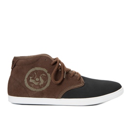 Sapatos esportivos masculinos marrons Raoul tênis marrom