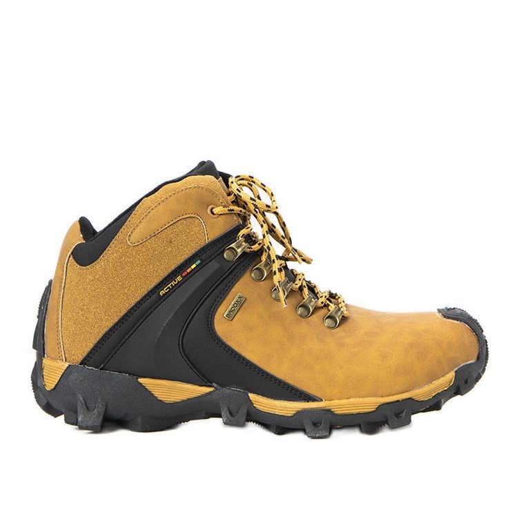 Calçado desportivo masculino Barry com isolamento de camelo amarelo Calçado desportivo masculino Barry com isolamento de camelo amarelo