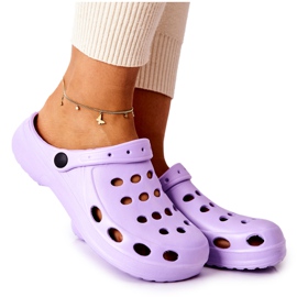 Chinelos femininos de espuma Eva roxa roxo