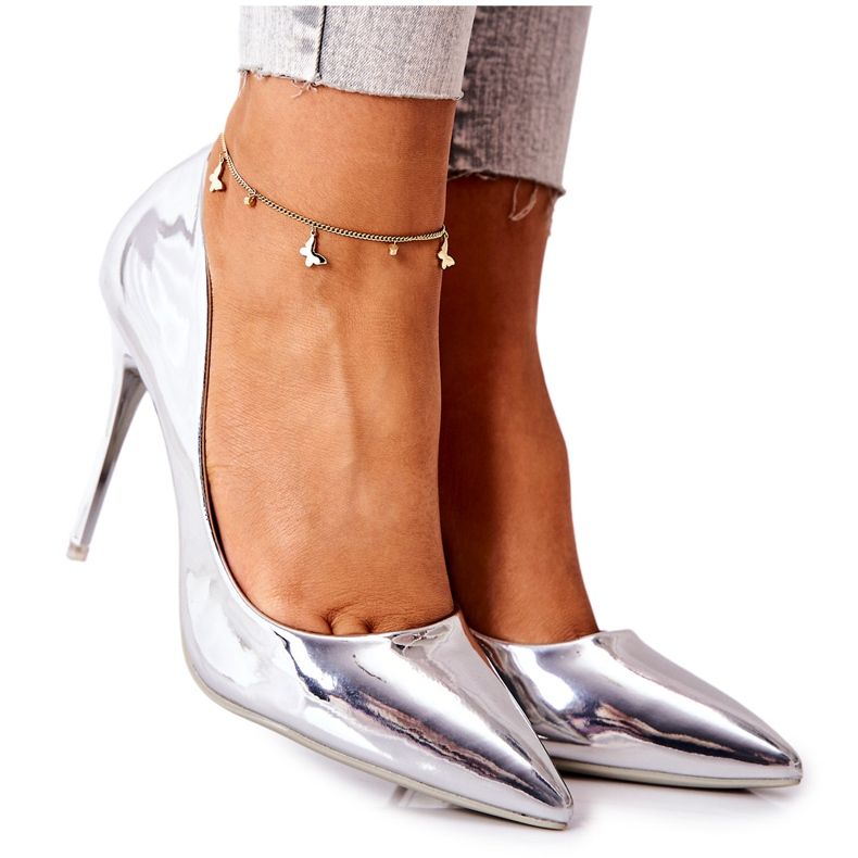 PG2 Elegant Mirror Adrinnah Silver Heels prata