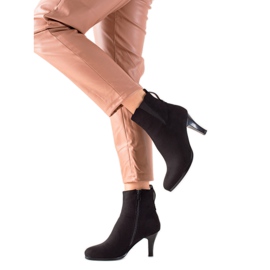 Gogo Botas quentes de salto alto preto Gogo Botas quentes de salto alto preto