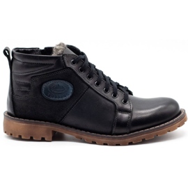 Mario Pala Botas de inverno masculinas negras de 865 MP preto