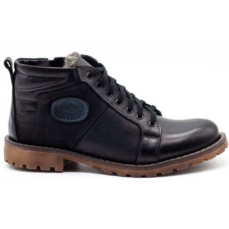 Mario Pala Botas de inverno masculinas negras de 865 MP preto