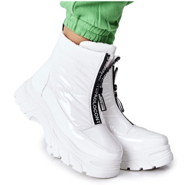 Vinceza Caçadores Botas Femininos Branco Echowen preto