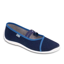 Sapatos juvenis Befado 345Q158 azul marinho azul