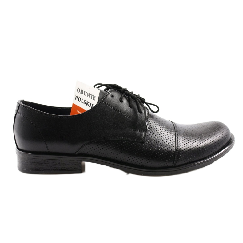 Sapatos masculinos pretos Moskała 243/66
