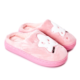 WJ1 Chinelos quentes para crianças com estrelas rosa claro Nella branco WJ1 Chinelos quentes para crianças com estrelas rosa claro Nella branco