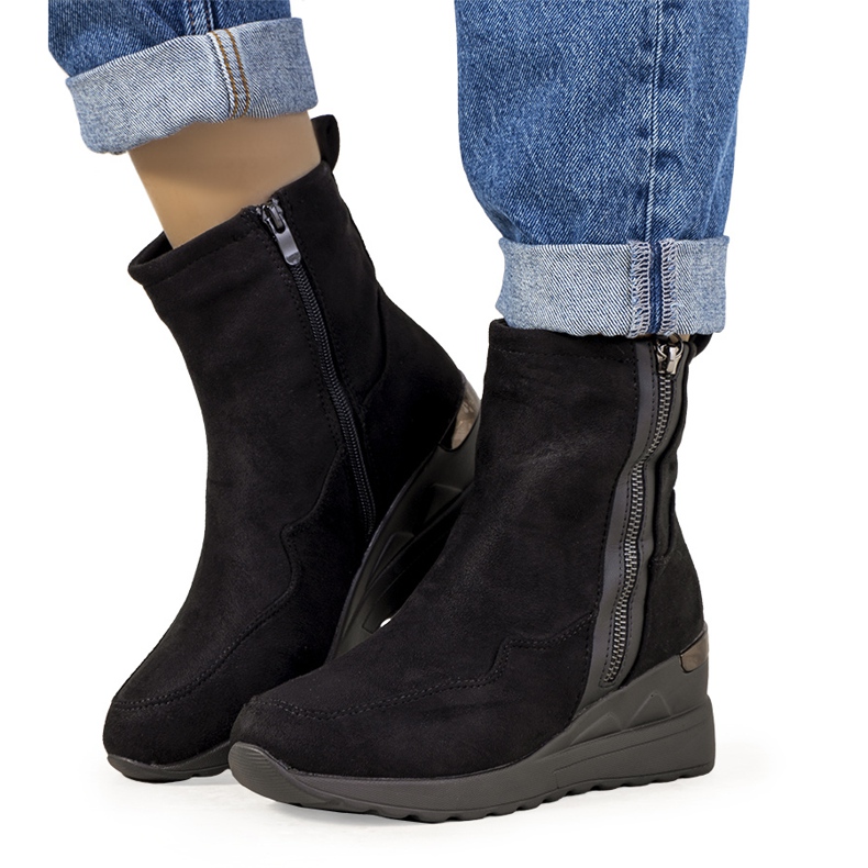 Botas de cunha com isolamento preto da Valdez Botas de cunha com isolamento preto da Valdez