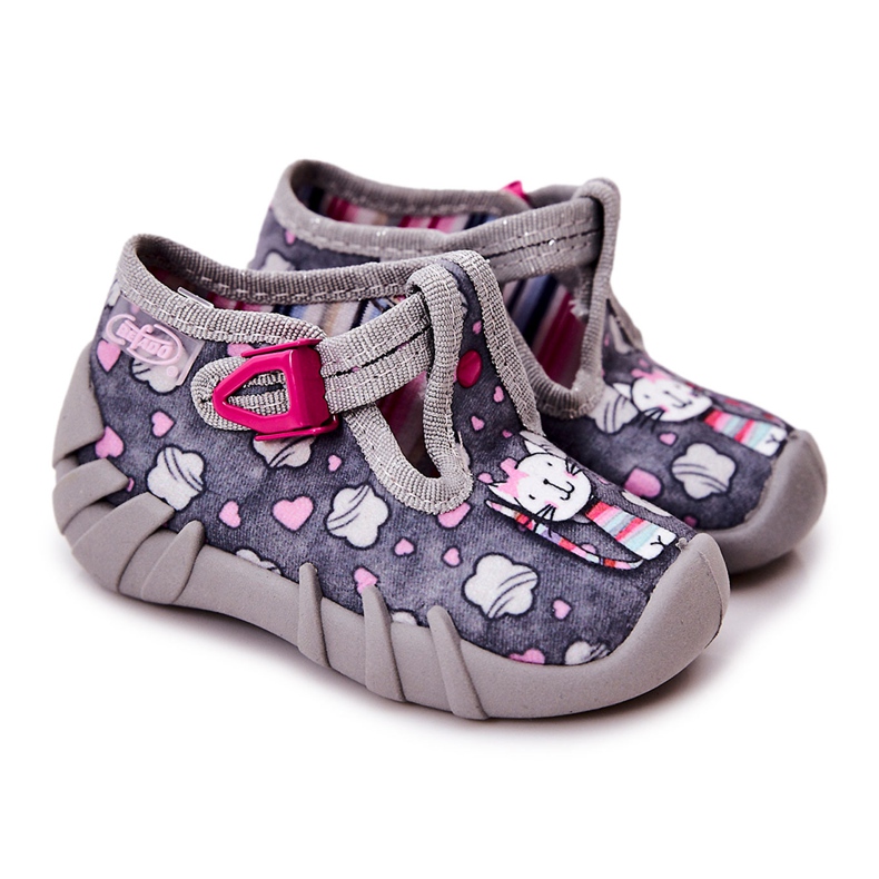 BEFADO S.A. Sapatos Chinelos Befado Kotki 110P326 Cinza