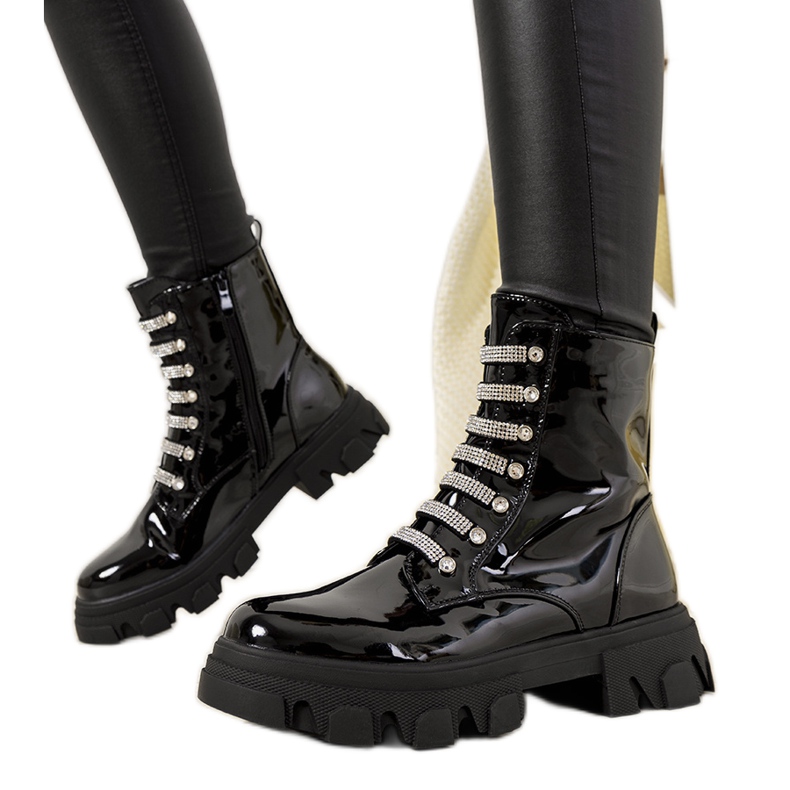 Botas pretas com isolamento da Mariones preto Botas pretas com isolamento da Mariones preto