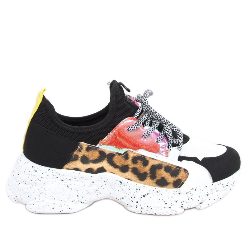 Agnes Black Trainers preto multicolorido