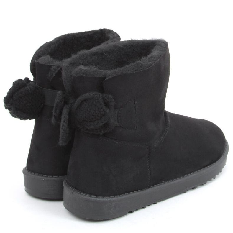 Emusy com laço de lã Kelly Black preto