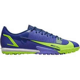 Chuteiras Nike Mercurial Vapor 14 Academy Tf M CV0978 474 azul verde azul