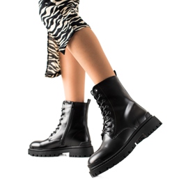 Bona Trabalhadores amarrados com couro ecológico preto Bona Trabalhadores amarrados com couro ecológico preto