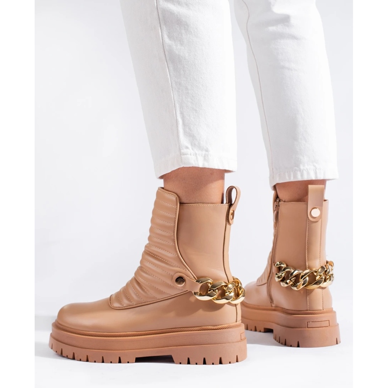 Bolsas de corrente elegantes bege