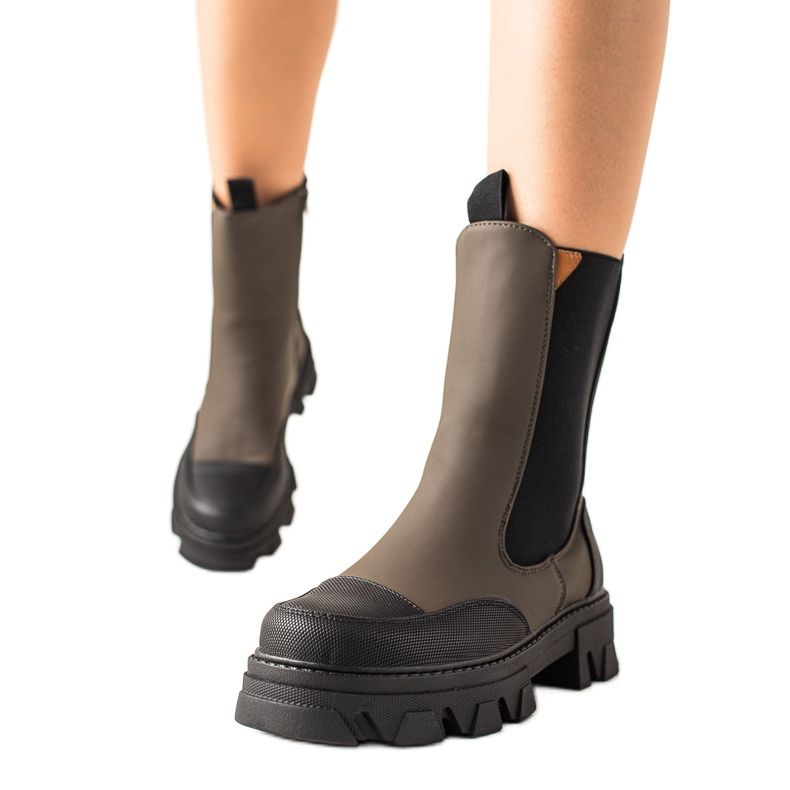 Seastar Botas Workery Fashion cáqui verde