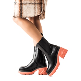 Seastar Botas Com Plataforma Colorida preto Seastar Botas Com Plataforma Colorida preto
