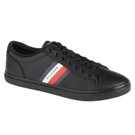 Sapatos Tommy Hilfiger Essential Leather Vulc Stripes FM0FM03722-BDS preto