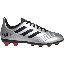 Chuteiras Adidas Predator 19.4 FxG Jr G25822 prata