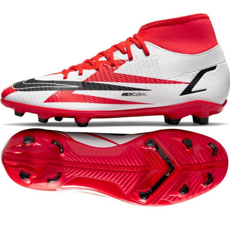 Chuteiras Nike Mercurial Superfly 8 Club CR7 Mg M DB2855-600 multicolorido laranjas e tintos