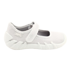 Sapatos rápidos de prata para crianças Befado 109P222 branco