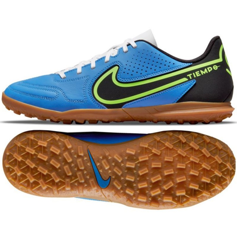 Chuteiras Nike Tiempo Legend 9 Club Tf M DA1193 403 azul azul