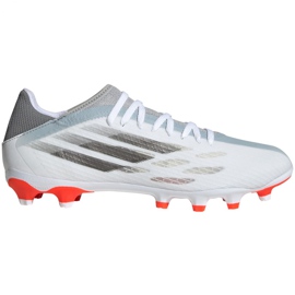 Chuteiras Adidas X Speedflow.3 Mg M FY3270 azul, branco, cinza / prata branco