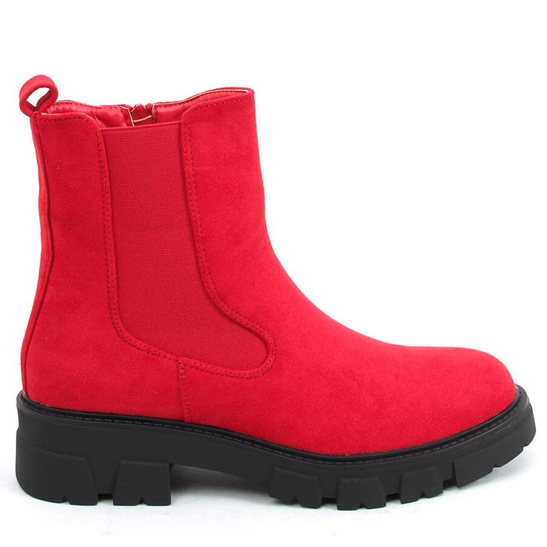 Botas Hege Red camurça Chelsea vermelho Botas Hege Red camurça Chelsea vermelho