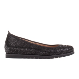 Marco Shoes Bailarinas leves com uma parte inferior muito macia e um reforço escondido preto Marco Shoes Bailarinas leves com uma parte inferior muito macia e um reforço escondido preto