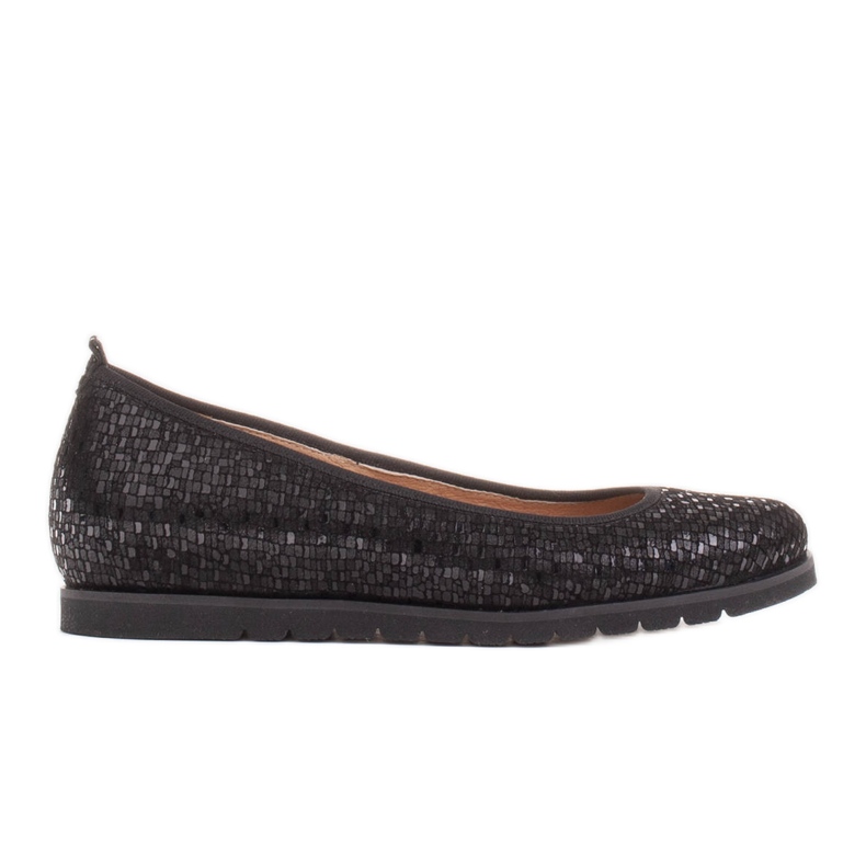 Marco Shoes Bailarinas leves com uma parte inferior muito macia e um reforço escondido preto Marco Shoes Bailarinas leves com uma parte inferior muito macia e um reforço escondido preto