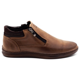 Polbut Botas de inverno masculinas K29 marrons castanho