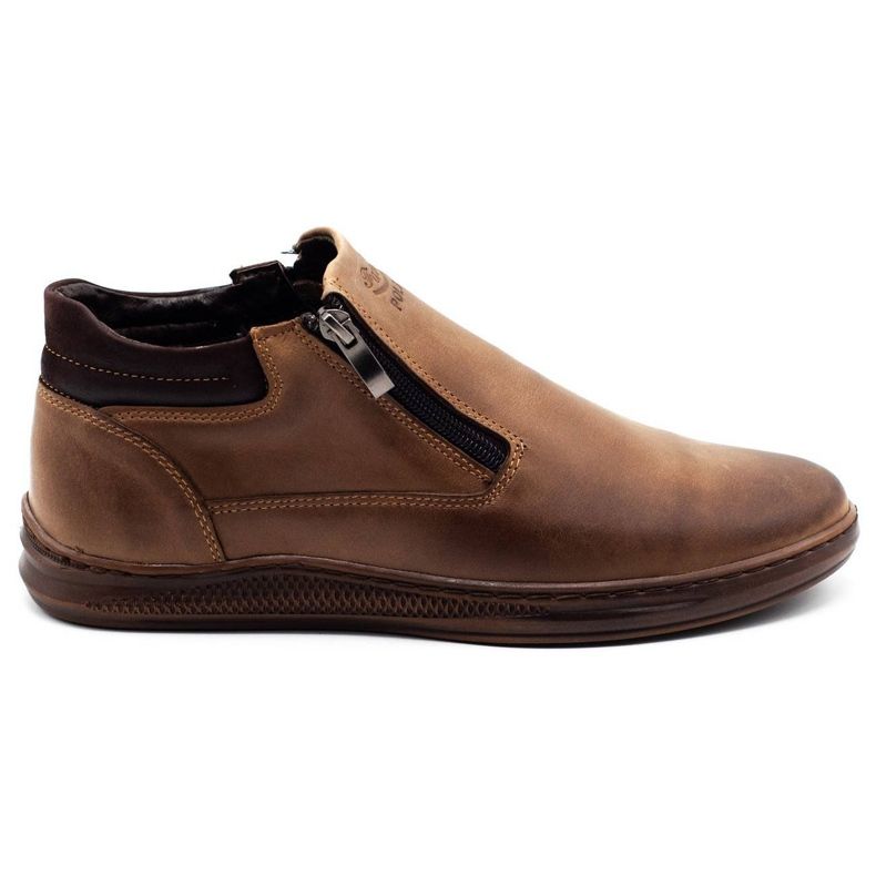 Polbut Botas de inverno masculinas K29 marrons castanho