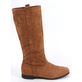 Botas rasas de camelo achatadas marrom